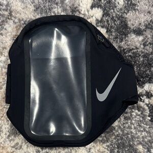 Nike Black Armband Phone Sleeve with Silver Swoosh